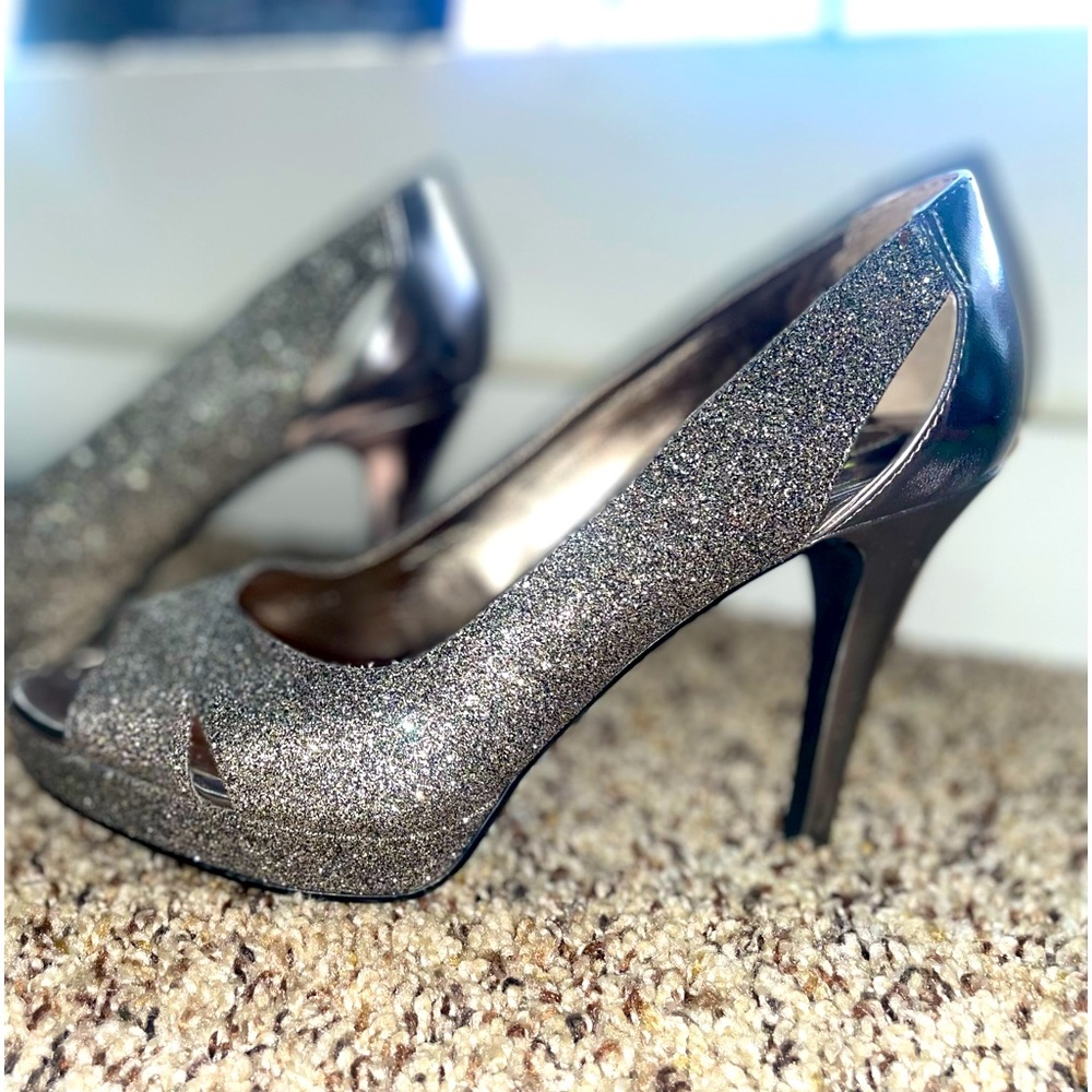 7M Alfani Glittery Heels